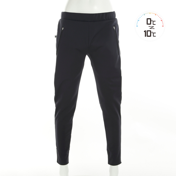 Ladies　防風ストレッチパンツ　ブラック　プラチナパッド