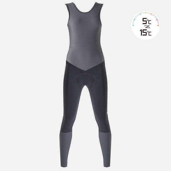 Ladies Warm Bib Tights EVO2 Black Platinum Pad
