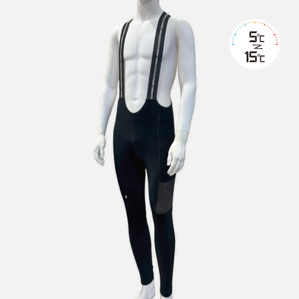 [Direct store exclusive] Light warm bib tights with pockets