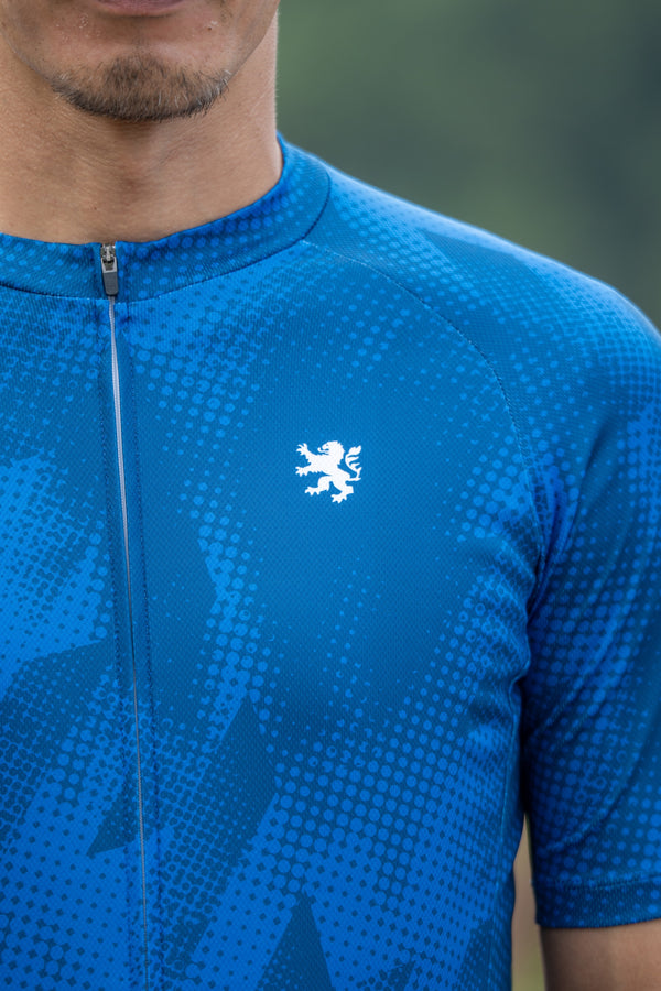 プリント半袖ジャージ ドット千鳥