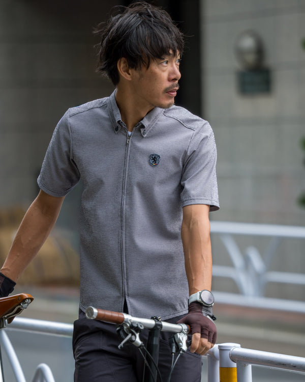 gingham shirt jersey