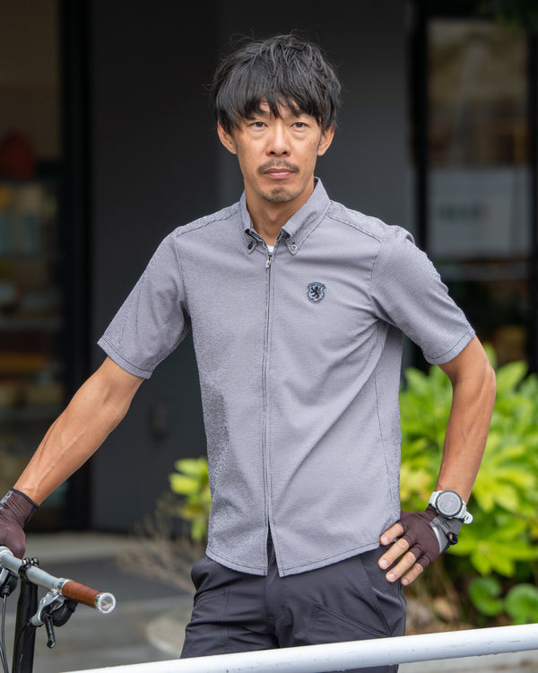 gingham shirt jersey