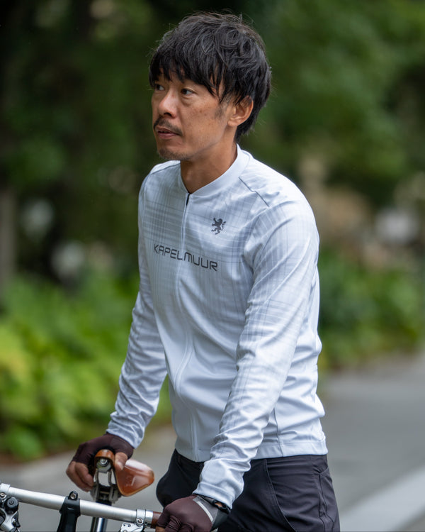 Printed Long Sleeve Jersey Tartan Check