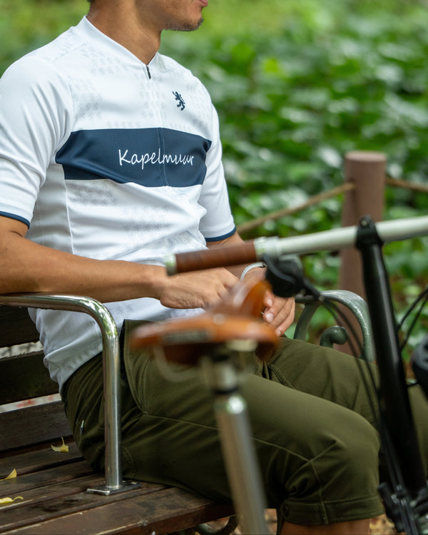 Printed short-sleeved jersey in lion check