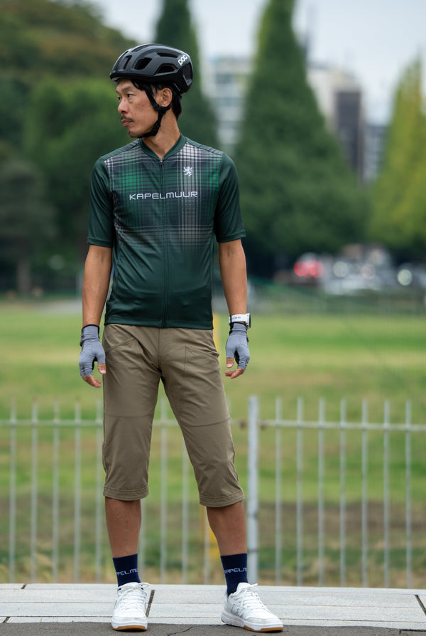 裾ベルト付クロップドパンツ2 膝上ポケット