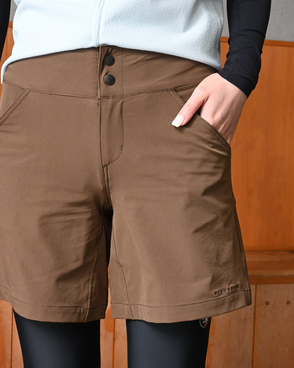 Ladies nylon stretch shorts