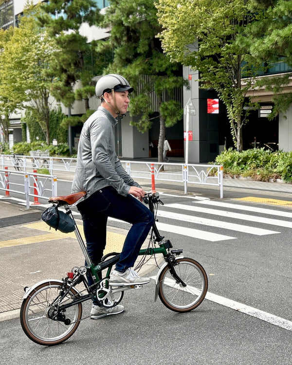 ヘリンボーンプリントシャツジャージ