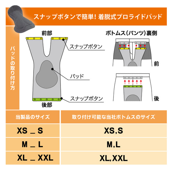 着脱式プロライドパッド