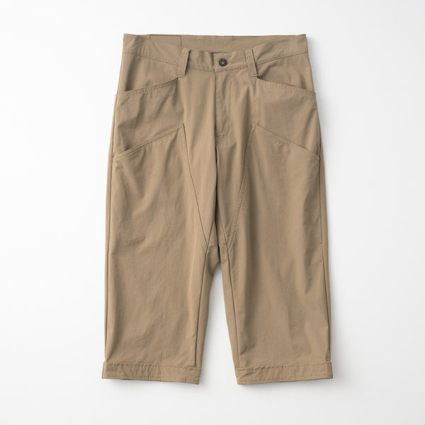 裾ベルト付クロップドパンツ2 膝上ポケット