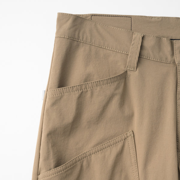 裾ベルト付クロップドパンツ2 膝上ポケット