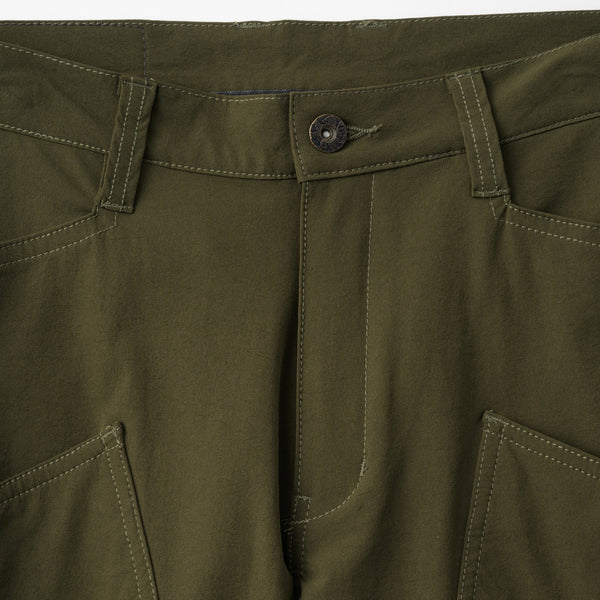 裾ベルト付クロップドパンツ2 膝上ポケット