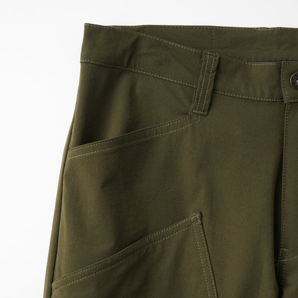 裾ベルト付クロップドパンツ2 膝上ポケット