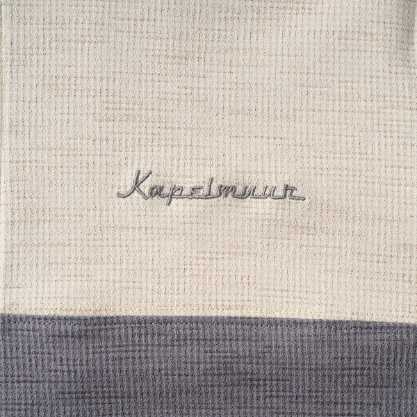 Short-sleeved linen-style combination jersey