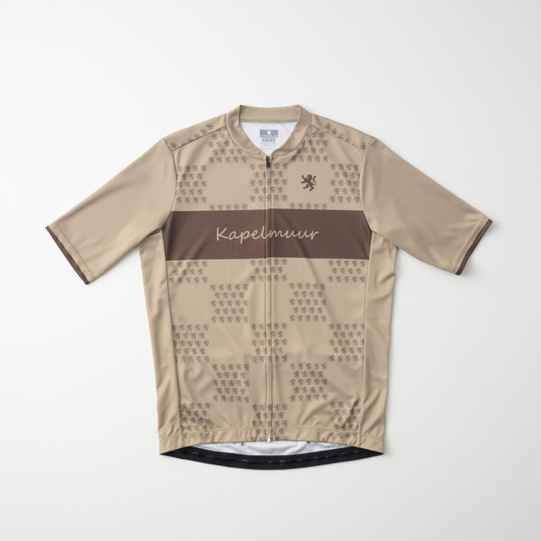 Printed short-sleeved jersey in lion check