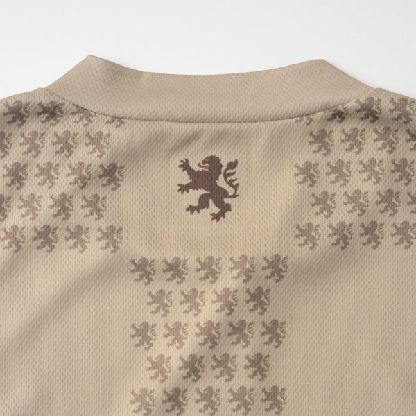 Printed short-sleeved jersey in lion check