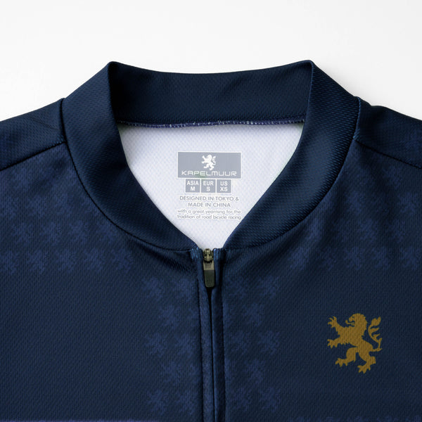 Printed short-sleeved jersey in lion check