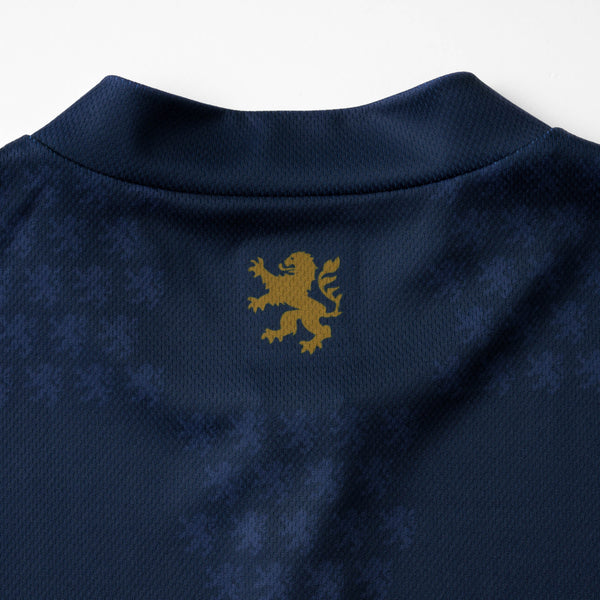 Printed short-sleeved jersey in lion check