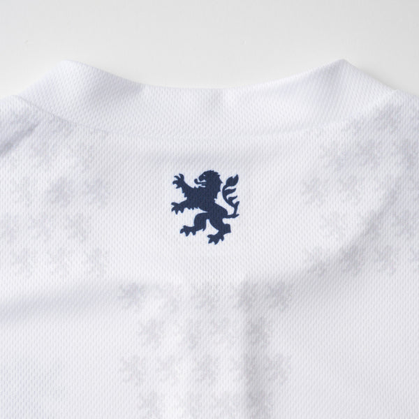 Printed short-sleeved jersey in lion check