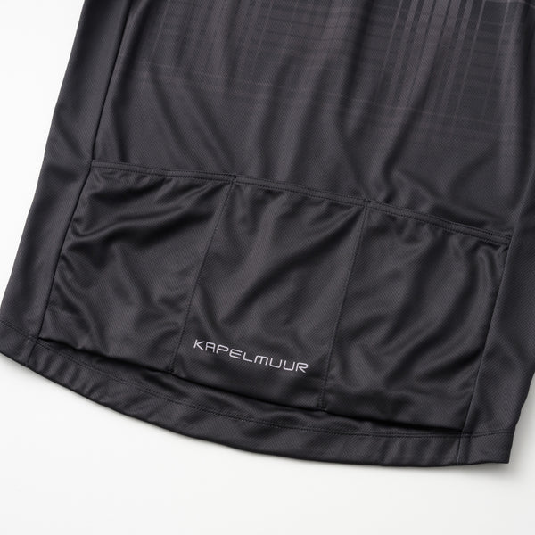 Printed short-sleeved tartan jersey