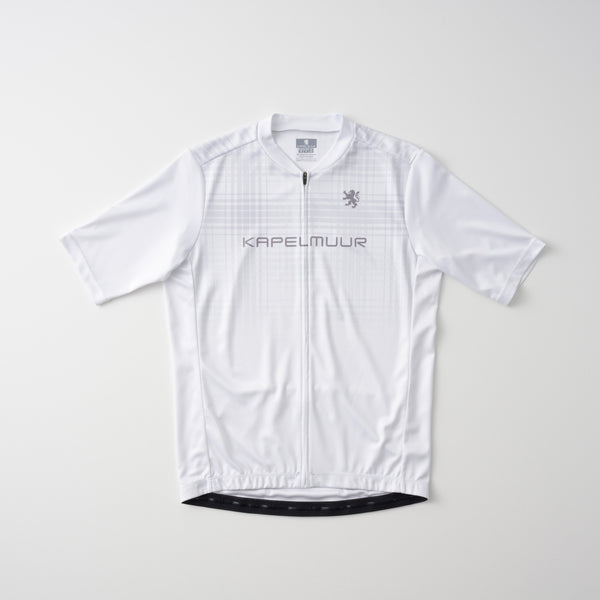 Printed short-sleeved tartan jersey