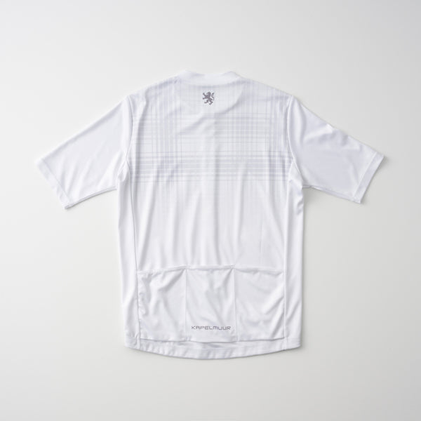 Printed short-sleeved tartan jersey