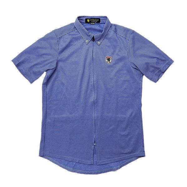 Short sleeve shirt jersey striped navy x black