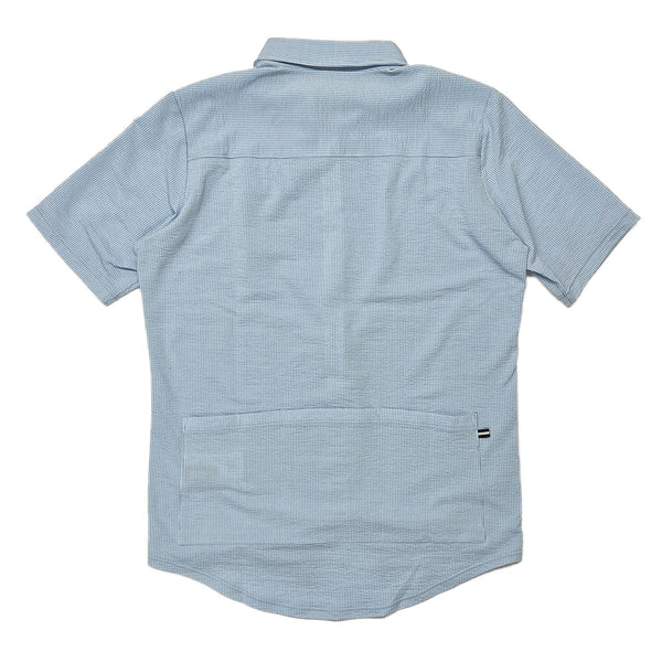 Short sleeve shirt jersey striped navy x black
