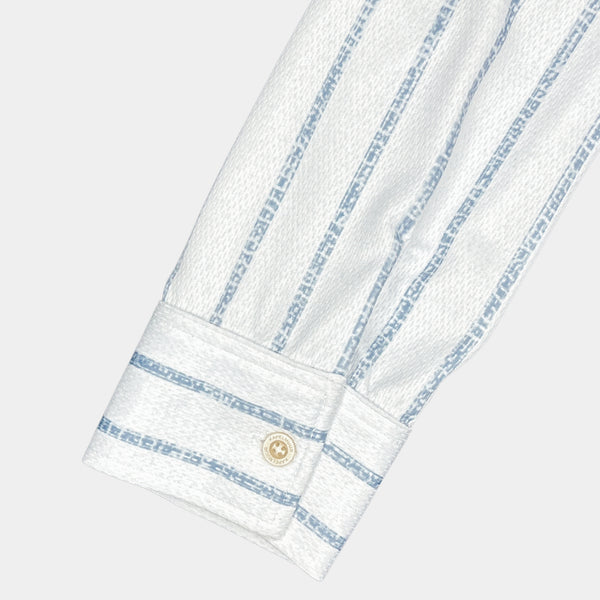 [Store exclusive] Long sleeve chambray stripe shirt jersey