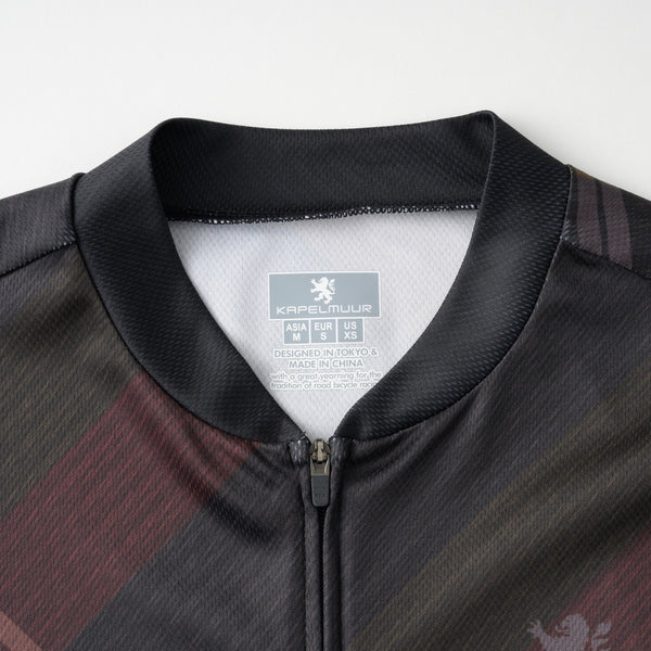  Printed long-sleeved jersey Grass check