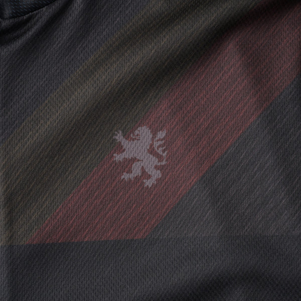  Printed long-sleeved jersey Grass check