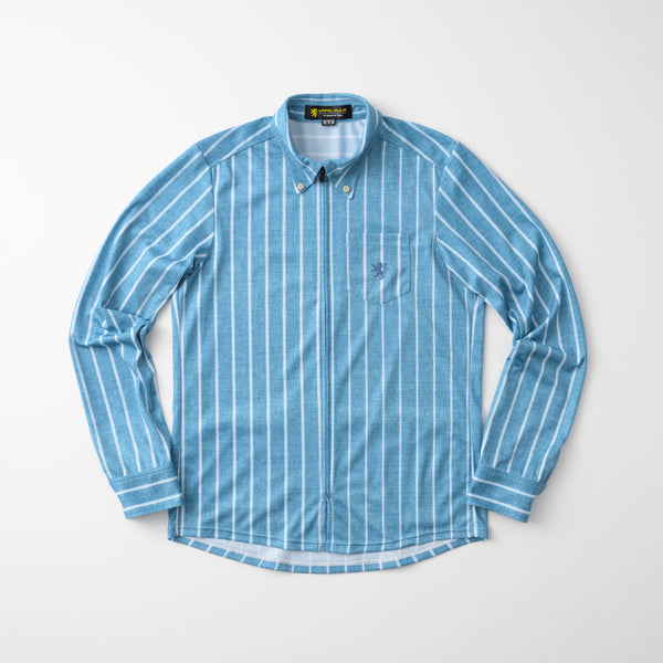 Long Sleeve Chambray Stripe Jersey Shirt