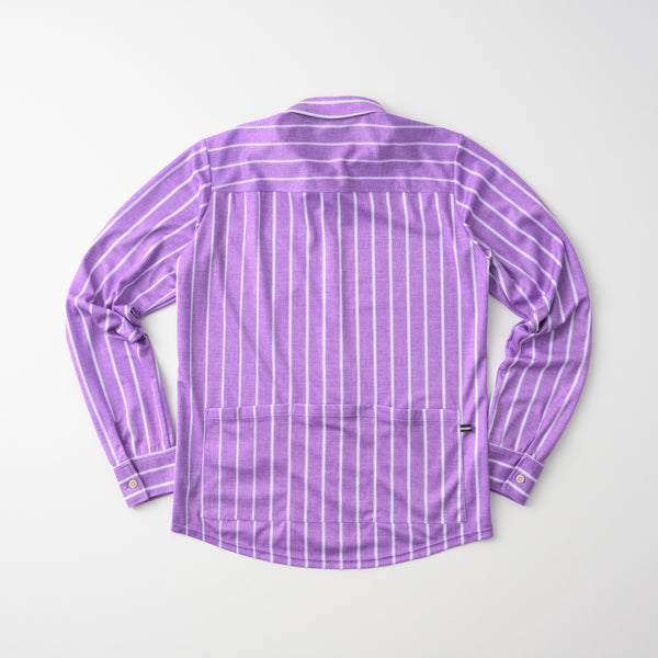 Long Sleeve Chambray Stripe Jersey Shirt