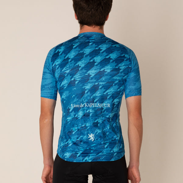 grunge houndstooth print jersey