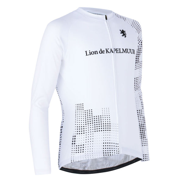 Random dot print long sleeve jersey