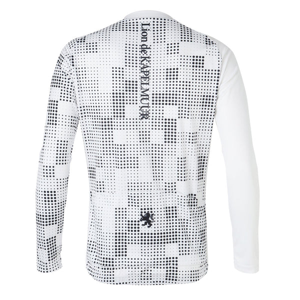 Random dot print long sleeve jersey