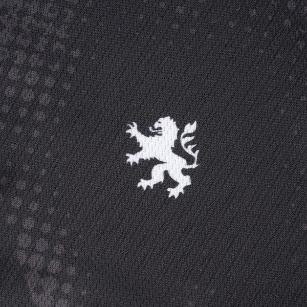 Printed long-sleeved jersey with houndstooth dots