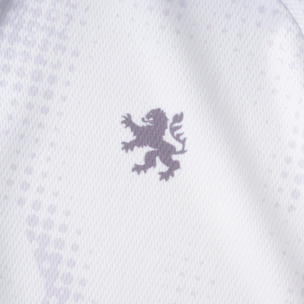 Printed long-sleeved jersey with houndstooth dots