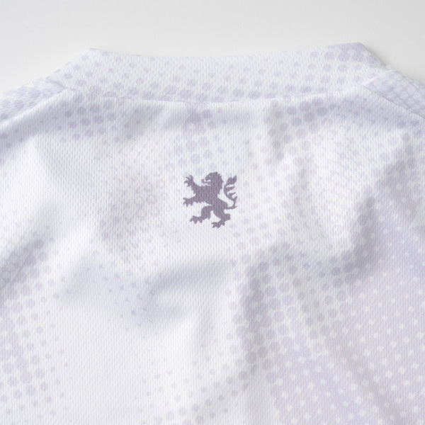 Printed long-sleeved jersey with houndstooth dots