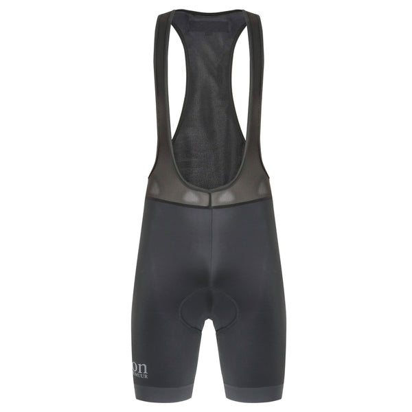 Ladies Cycling Bib Shorts Gray Logo Standard Pad