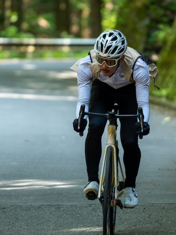 ストレッチウインドベスト　リップストップ　バックポケット付き