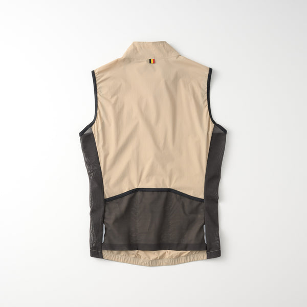 ストレッチウインドベスト　リップストップ　バックポケット付き