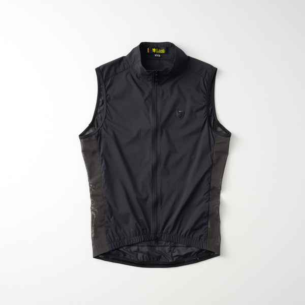 ストレッチウインドベスト　リップストップ　バックポケット付き