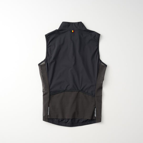 ストレッチウインドベスト　リップストップ　バックポケット付き