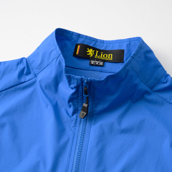 Stretch wind vest in ripstop with back pocket