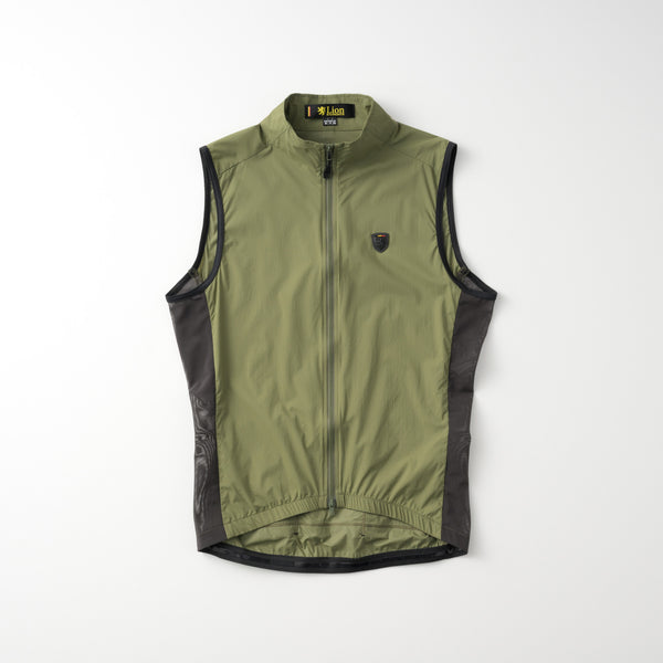 ストレッチウインドベスト　リップストップ　バックポケット付き