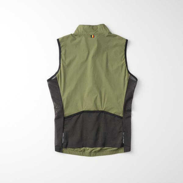 ストレッチウインドベスト　リップストップ　バックポケット付き