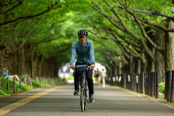 ヘリンボーンプリントシャツジャージ