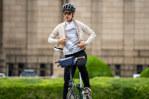  Printed long-sleeved jersey Grass check